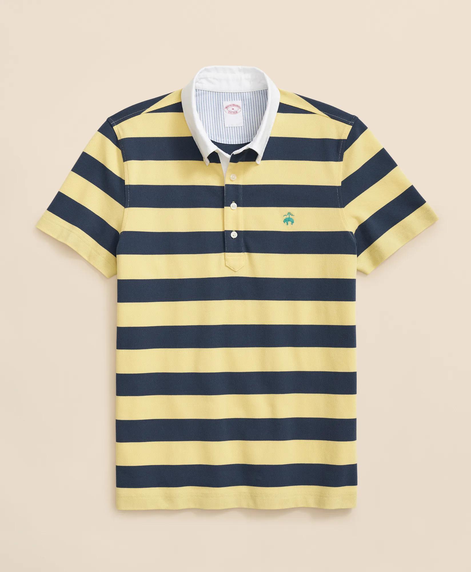 Golden Fleece Stripe Supima Polo Shirt