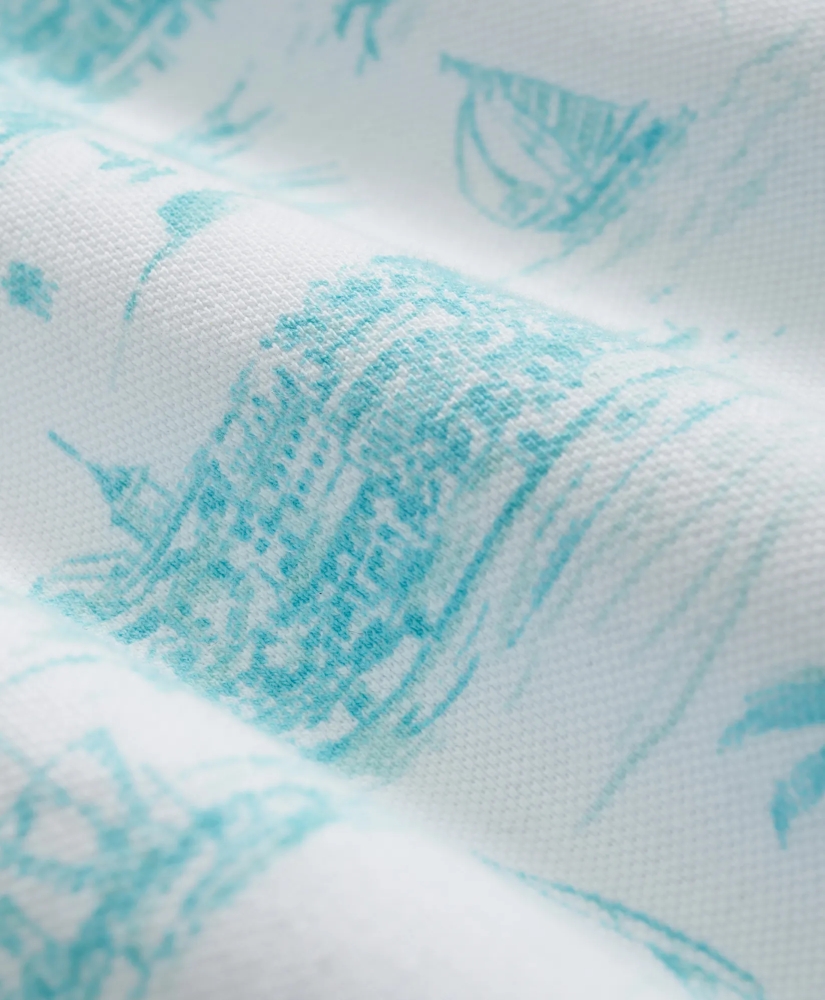 The Vintage Polo Shirt in Bermuda Print, image 3