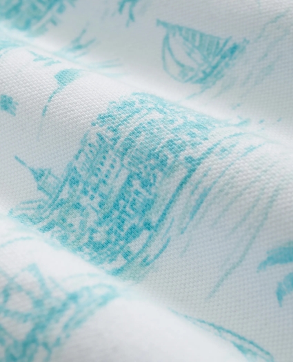 The Vintage Polo Shirt in Bermuda Print, image 3