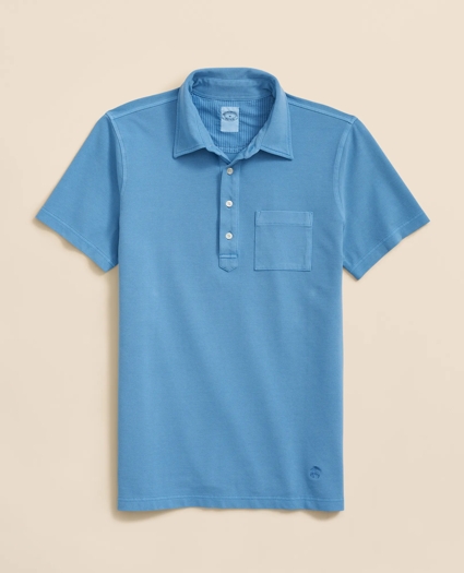The Vintage Short-Sleeve Garment Dyed Polo Shirt, image 1