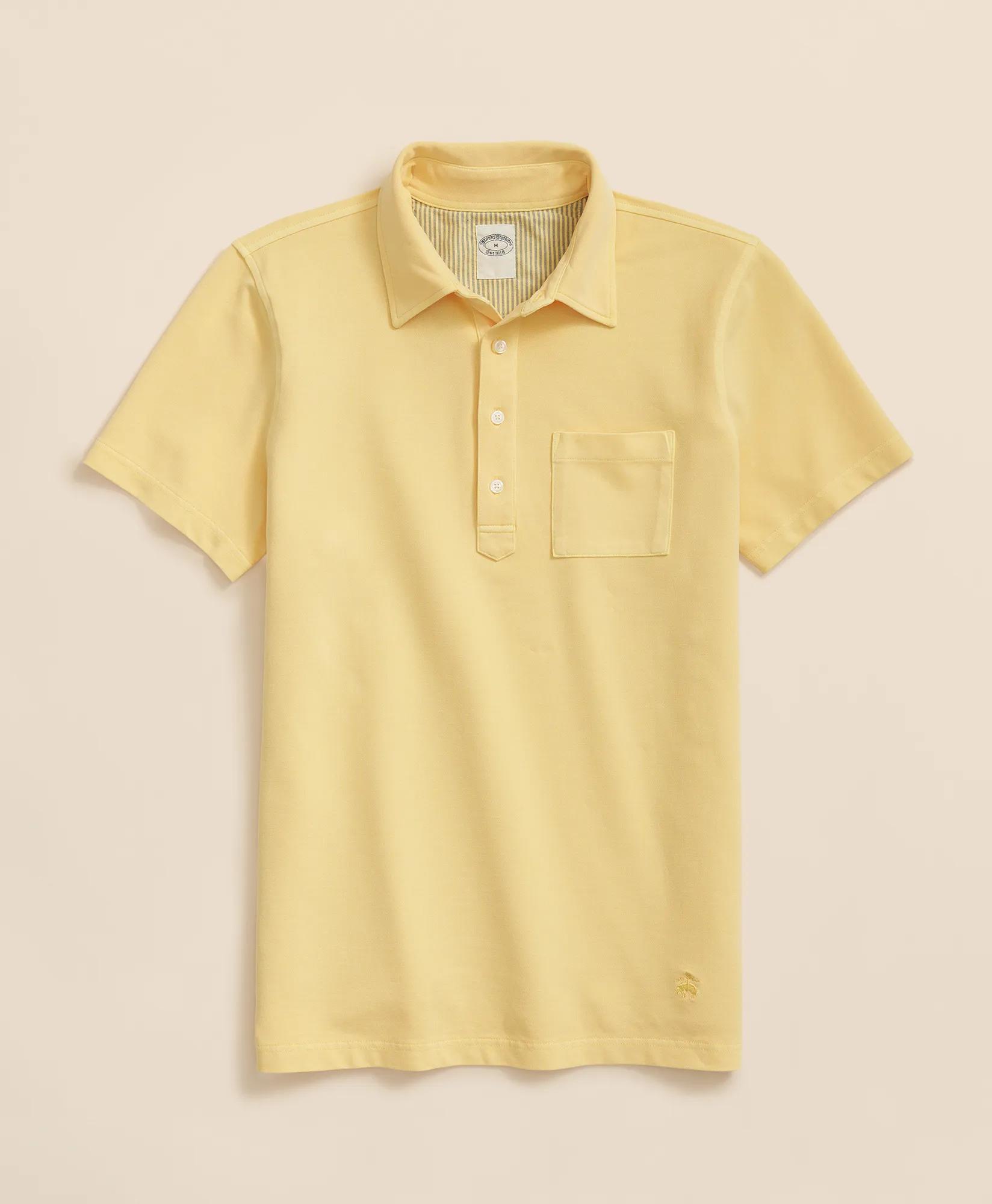 The Vintage Short-Sleeve Garment Dyed Polo Shirt