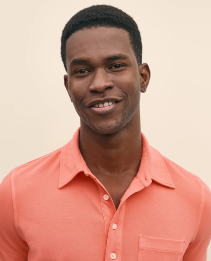 The Vintage Short-Sleeve Garment Dyed Polo Shirt, image 2