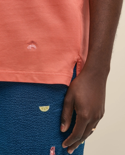 The Vintage Short-Sleeve Garment Dyed Polo Shirt, image 6