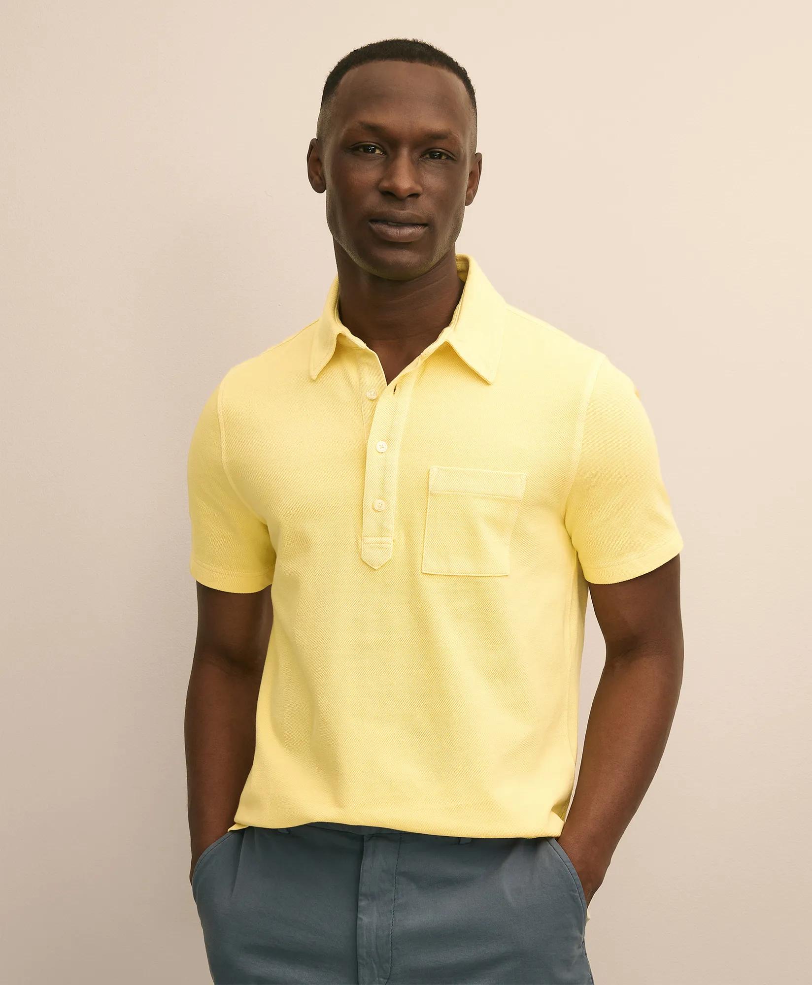 The Vintage Short-Sleeve Garment Dyed Polo Shirt primary
