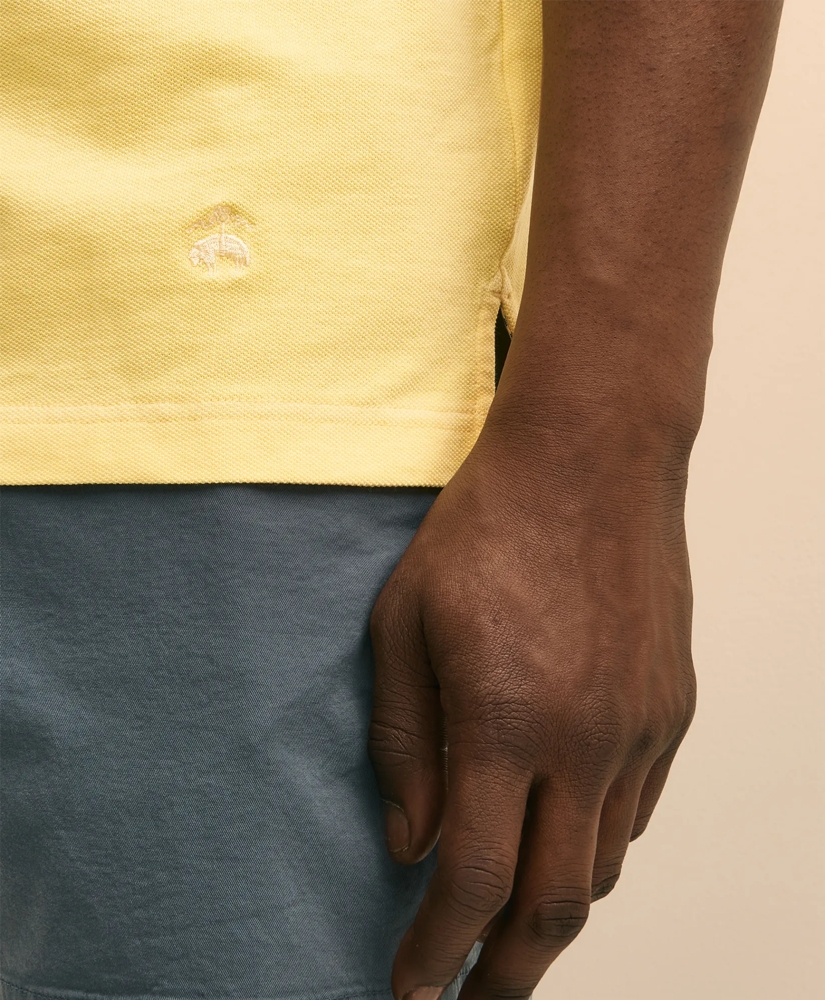 The Vintage Short-Sleeve Garment Dyed Polo Shirt, image 4