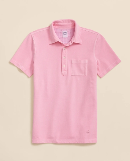 The Vintage Short-Sleeve Garment Dyed Polo Shirt, image 1