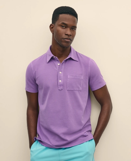 品良く着こなすため The Vintage Shirt Polo Dyed Garment Short-Sleeve トップス