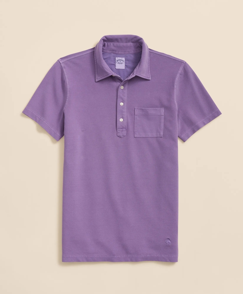The Vintage Short-Sleeve Garment Dyed Polo Shirt, image 3