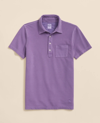 The Vintage Short-Sleeve Garment Dyed Polo Shirt, image 3