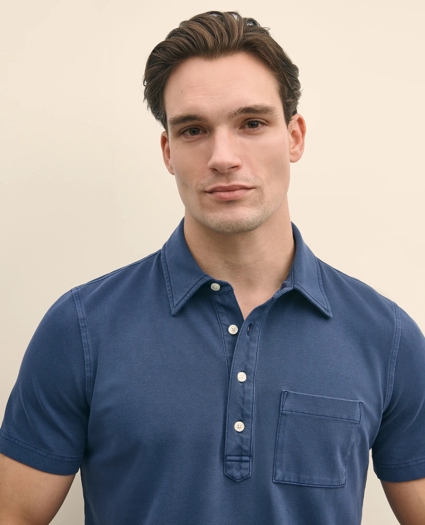 The Vintage Short-Sleeve Garment Dyed Polo Shirt, image 3