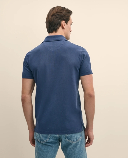 The Vintage Short-Sleeve Garment Dyed Polo Shirt, image 5
