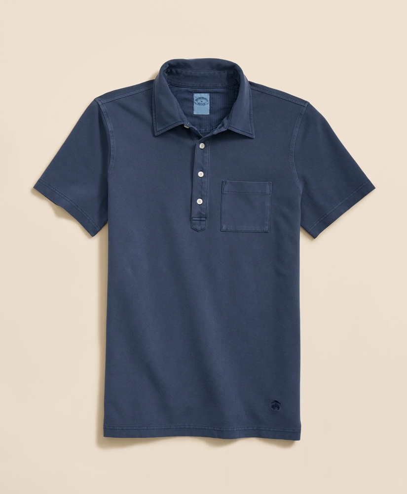 The Vintage Short-Sleeve Garment Dyed Polo Shirt, image 6