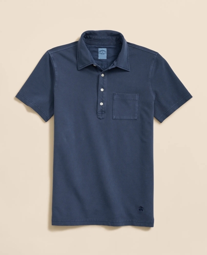 The Vintage Short-Sleeve Garment Dyed Polo Shirt, image 6