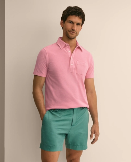 The Vintage Short-Sleeve Garment Dyed Polo Shirt, image 1