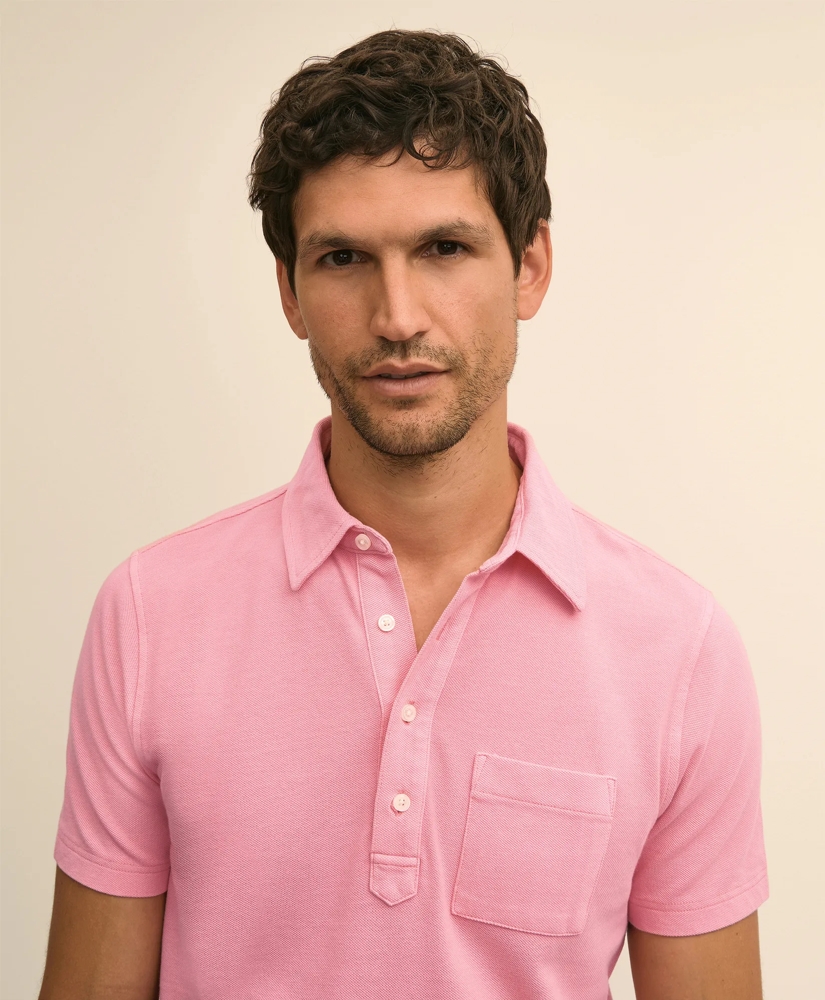 The Vintage Short-Sleeve Garment Dyed Polo Shirt, image 2