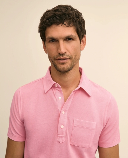 The Vintage Short-Sleeve Garment Dyed Polo Shirt, image 2