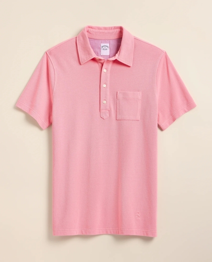 The Vintage Short-Sleeve Garment Dyed Polo Shirt, image 3