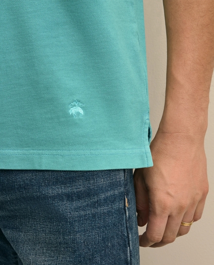 The Vintage Short-Sleeve Garment Dyed Polo Shirt, image 4