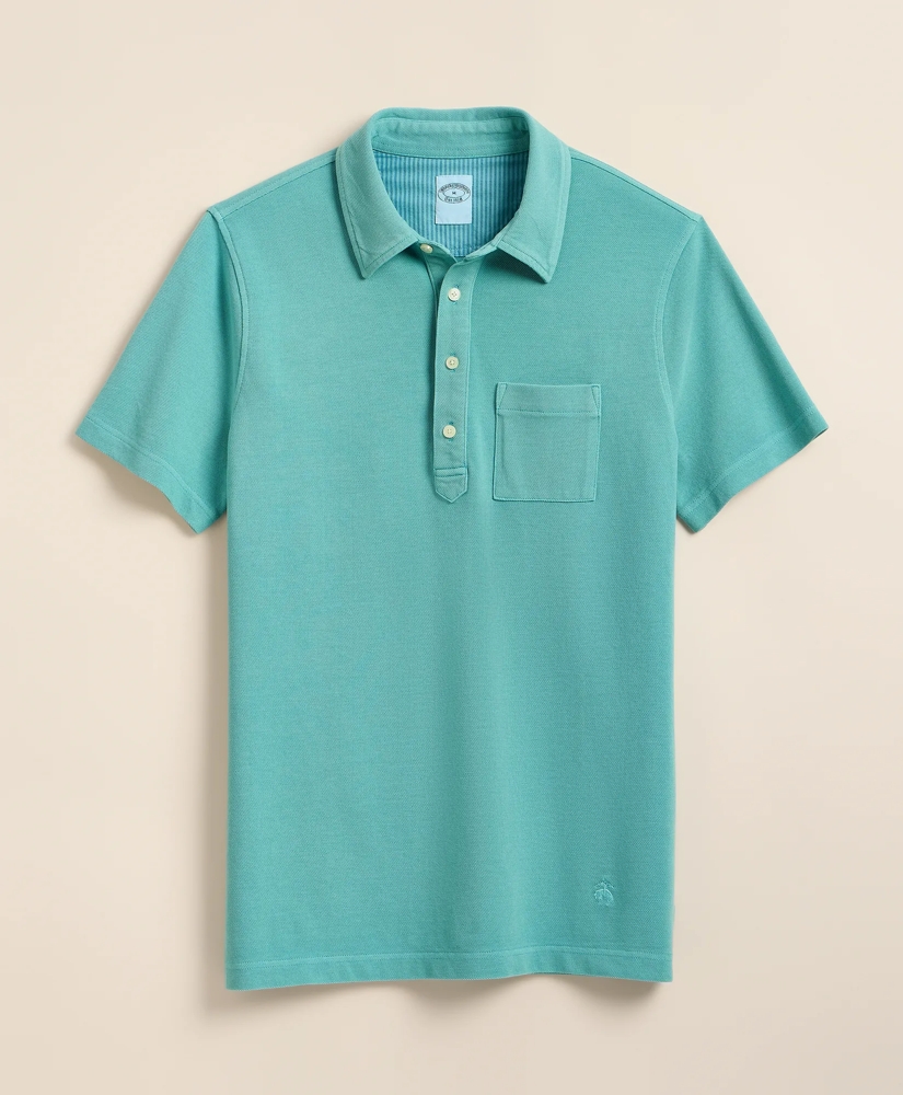 The Vintage Short-Sleeve Garment Dyed Polo Shirt, image 5