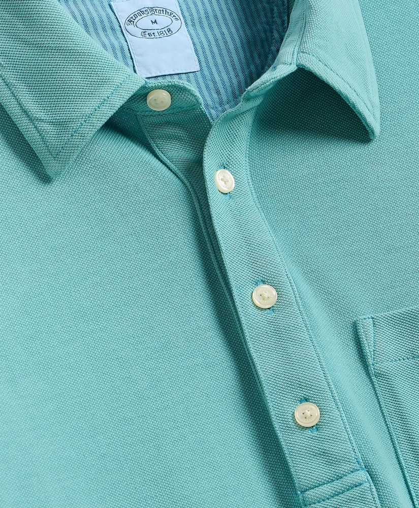 The Vintage Short-Sleeve Garment Dyed Polo Shirt, image 6