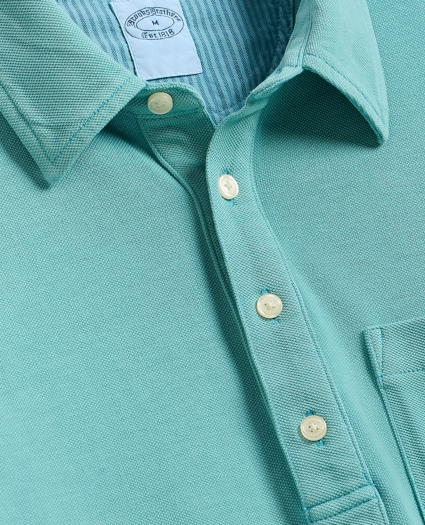 The Vintage Short-Sleeve Garment Dyed Polo Shirt, image 6