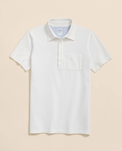 The Vintage Short-Sleeve Garment Dyed Polo Shirt, image 1