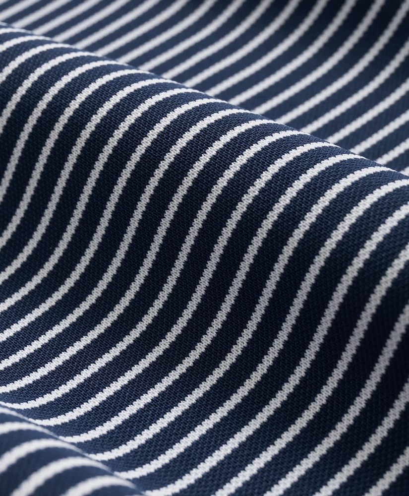 Performance Series Striped Pique Polo Shirt, image 3