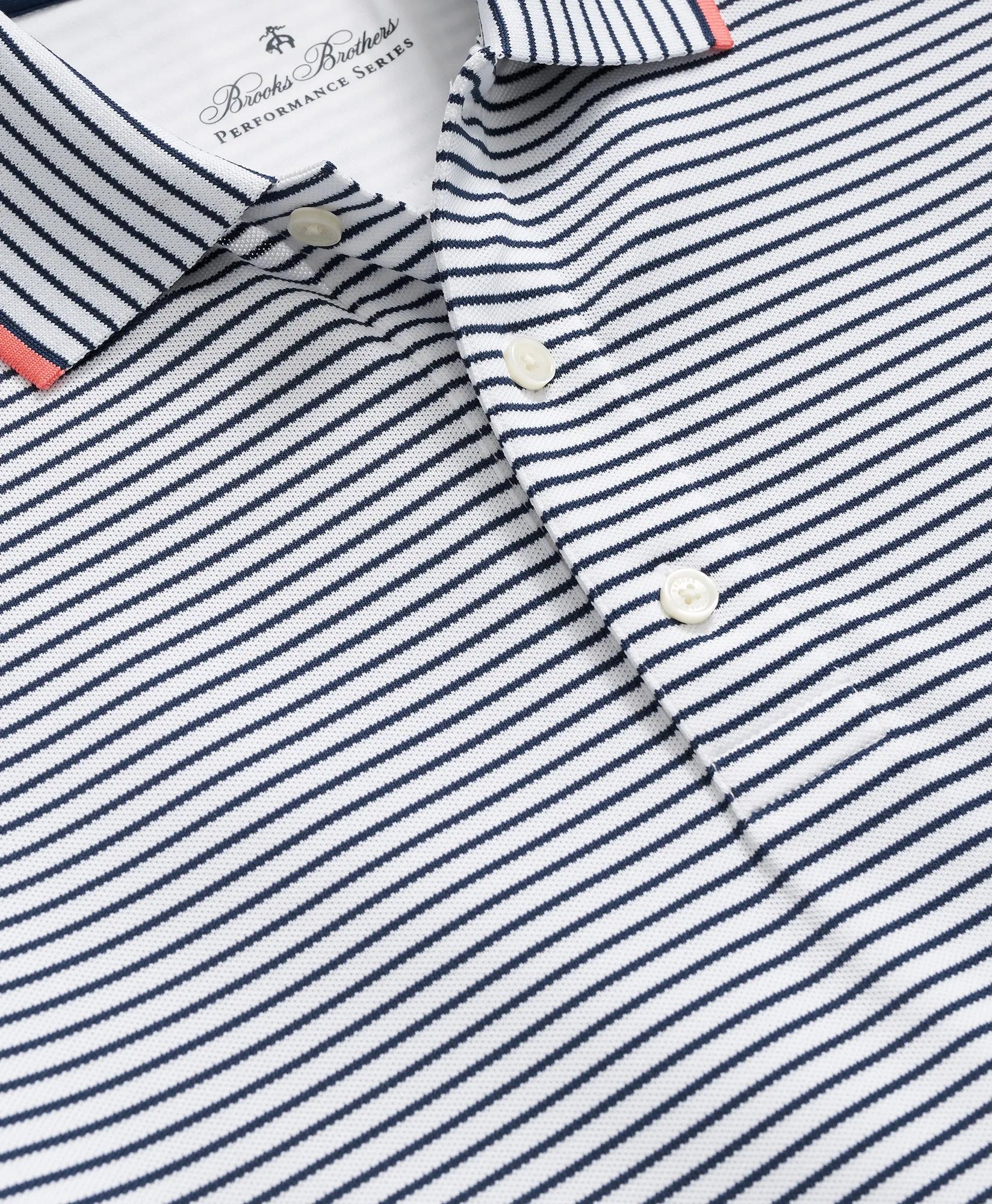 Performance Series Striped Pique Polo Shirt