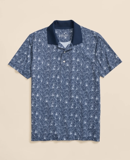 Performance Series Leaf Print Polo Shirt, image 1