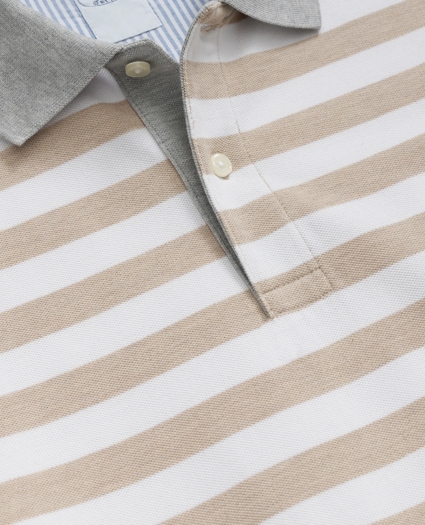 Golden Fleece® Supima® Cotton Polo in Mariner Stripe, image 2