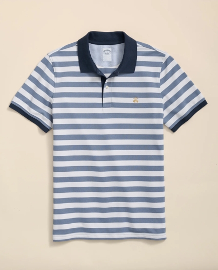 Golden Fleece® Supima® Cotton Polo in Mariner Stripe, image 1