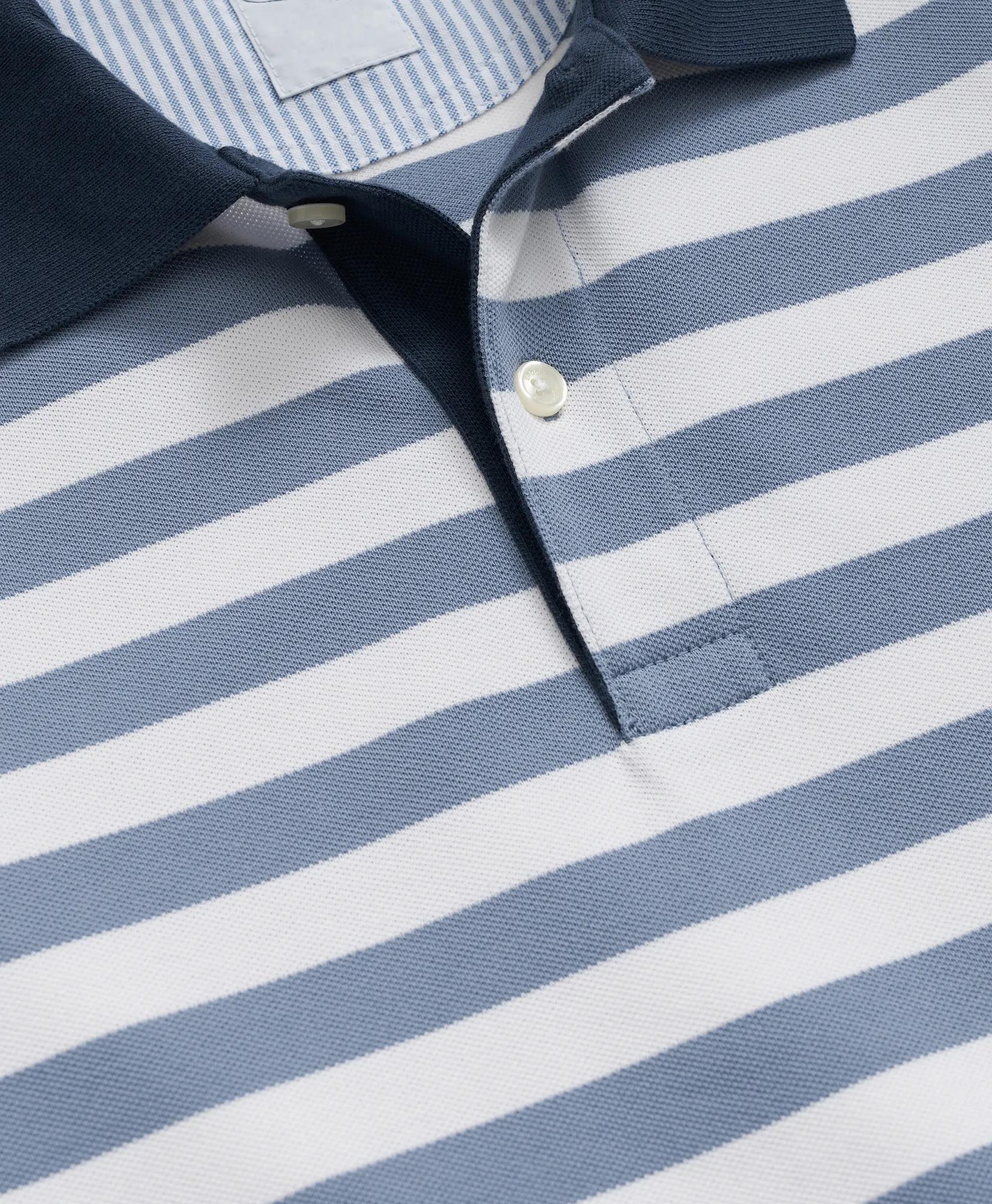 Golden Fleece® Supima® Cotton Polo in Mariner Stripe, image 2