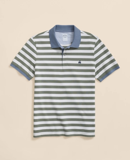 Golden Fleece® Supima® Cotton Polo in Mariner Stripe, image 1
