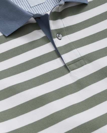 Golden Fleece® Supima® Cotton Polo in Mariner Stripe, image 2