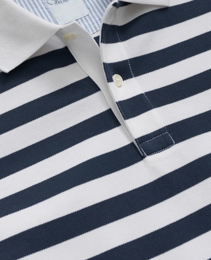 Golden Fleece® Supima® Cotton Polo in Mariner Stripe, image 2