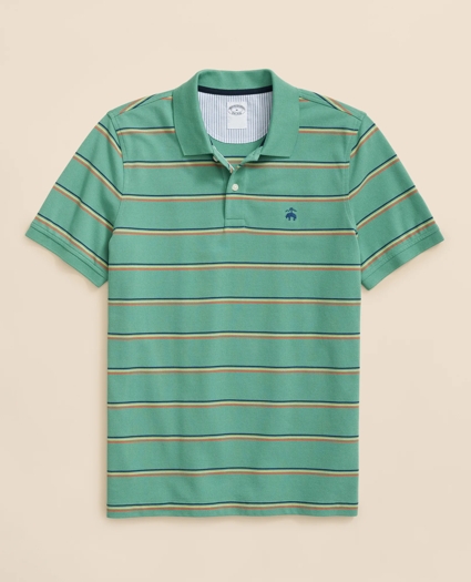 Golden Fleece® Stretch Supima® Cotton Striped Polo Shirt, image 1