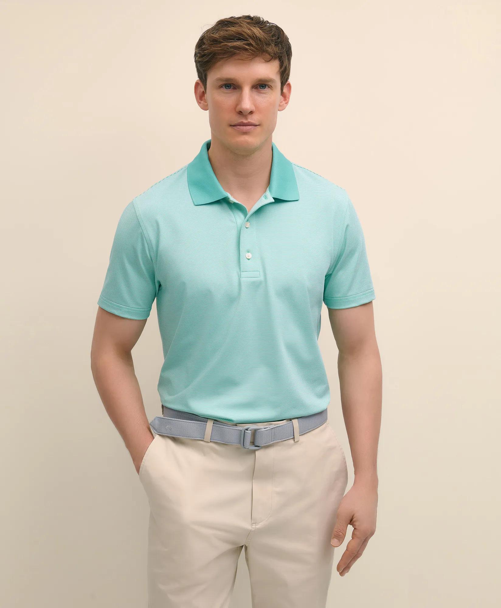 Performance Series Micro Stripe Jersey Polo Shirt primary