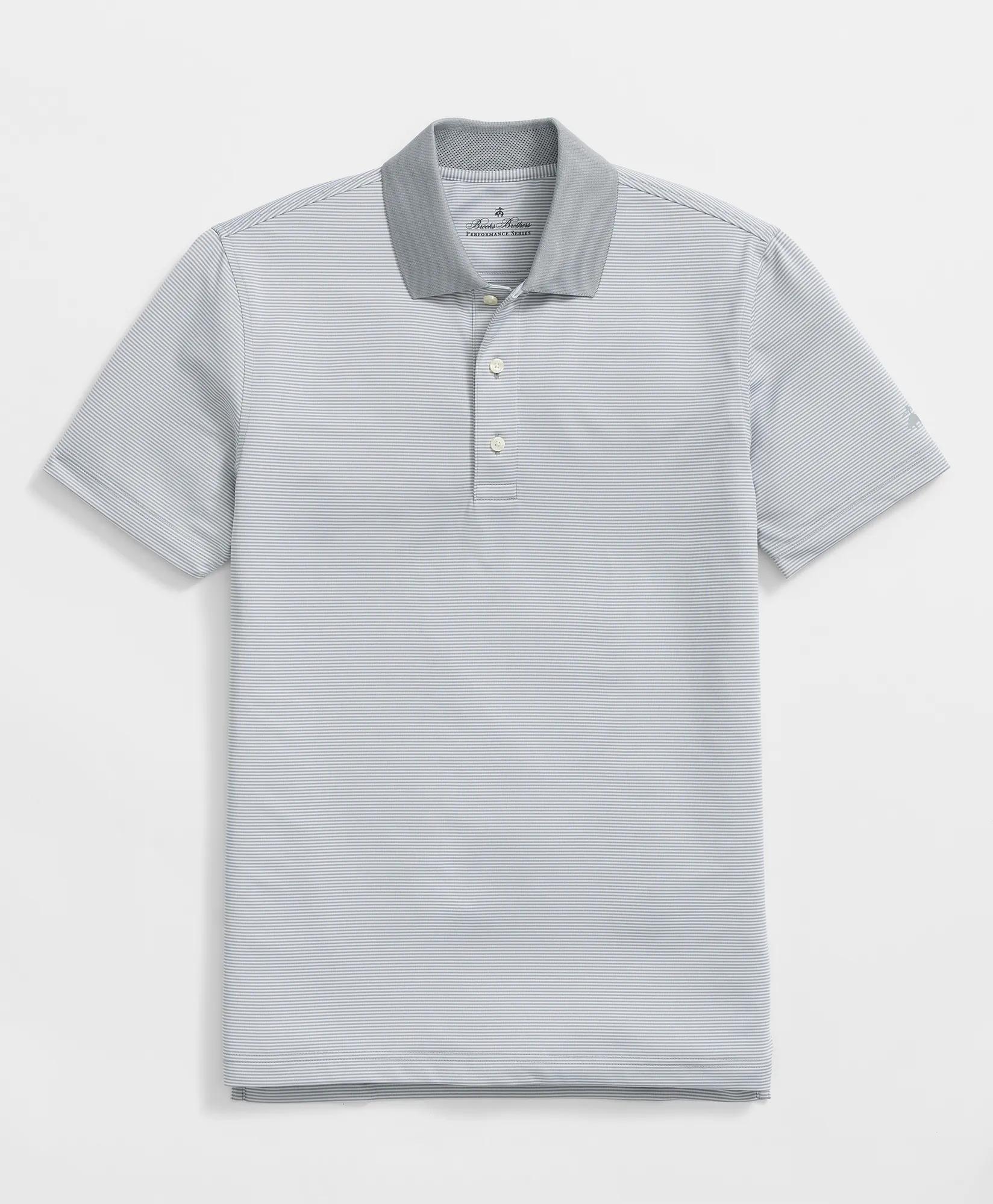 Performance Series Micro Stripe Jersey Polo Shirt
