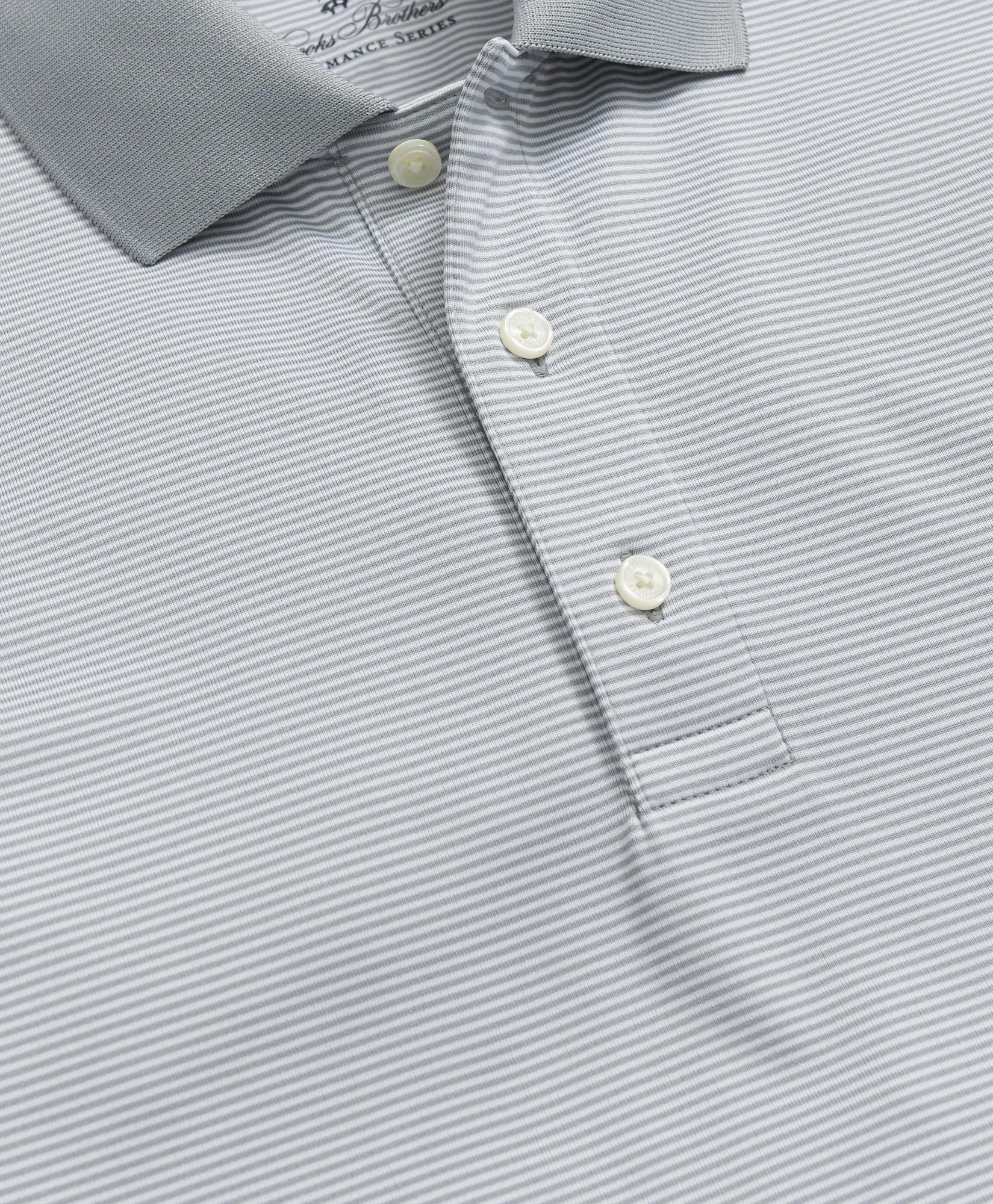 Performance Series Micro Stripe Jersey Polo Shirt