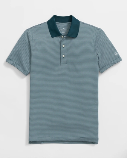 Performance Series Micro Stripe Jersey Polo Shirt, image 1