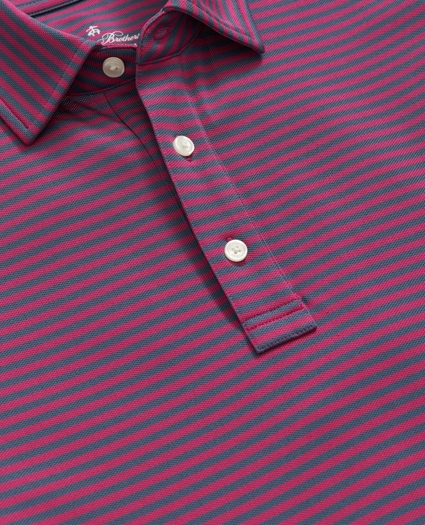 Performance Series Vintage Stripe Pique Polo Shirt, image 2