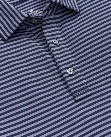 Performance Series Vintage Stripe Pique Polo Shirt, image 2