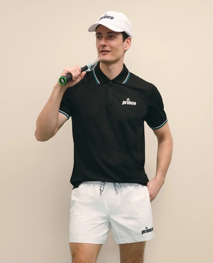 Brooks Brothers X Prince Short-Sleeve Zip Polo Shirt, image 1