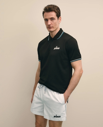 Brooks Brothers X Prince Short-Sleeve Zip Polo Shirt, image 3