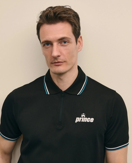 Brooks Brothers X Prince Short-Sleeve Zip Polo Shirt, image 4