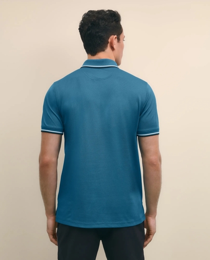 Brooks Brothers X Prince Short-Sleeve Zip Polo Shirt, image 4
