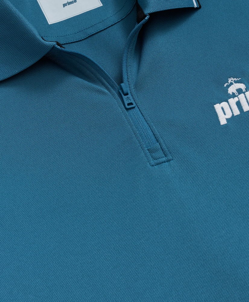 Brooks Brothers X Prince Short-Sleeve Zip Polo Shirt, image 6