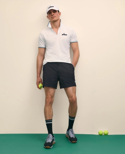 Brooks Brothers X Prince Short-Sleeve Zip Polo Shirt, image 1