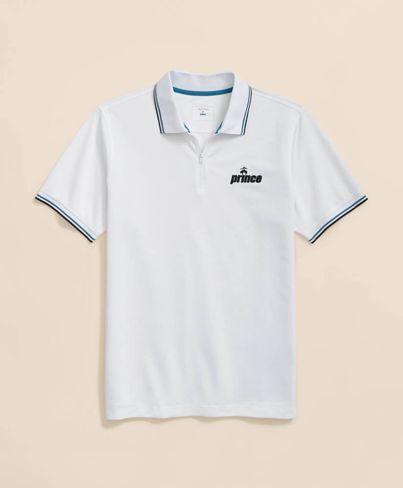 Brooks Brothers X Prince Short-Sleeve Zip Polo Shirt, image 5