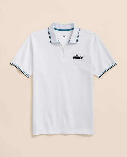 Brooks Brothers X Prince Short-Sleeve Zip Polo Shirt, image 5